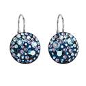 Stříbrné náušnice s krystaly Crystals from Swarovski® Blue Style