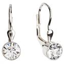Stříbrné náušnice s krystaly Crystals from Swarovski® Crystal