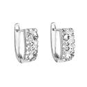 Stříbrné náušnice s krystaly Crystals from Swarovski® Crystal 