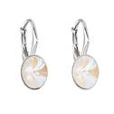 Stříbrné náušnice s krystaly Crystals from Swarovski® CRYSTAL LIGHT GREY DELITE