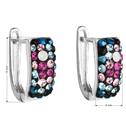 Stříbrné náušnice s krystaly Crystals from Swarovski®, Galaxy