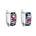Stříbrné náušnice s krystaly Crystals from Swarovski®, Galaxy