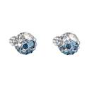 Stříbrné náušnice s krystaly Crystals from Swarovski® Ice Blue