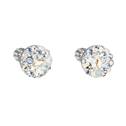 Stříbrné náušnice s krystaly Crystals from Swarovski® LIGHT SAPPHIRE