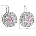 Stříbrné náušnice s krystaly Crystals from Swarovski® Sakura