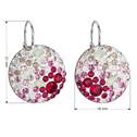 Stříbrné náušnice s krystaly Crystals from Swarovski® Sweet Love