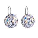 Stříbrné náušnice s krystaly Crystals from Swarovski® Violet