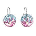Stříbrné náušnice s krystaly Crystals from Swarovski® Water Lilly