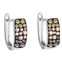 Stříbrné náušnice s krystaly Swarovski