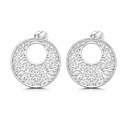 Stříbrné náušnice s ornamentální mandalou