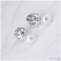 Stříbrné náušnice s perlami 4,5 mm