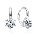 Stříbrné náušnice se zirkonem 6mm