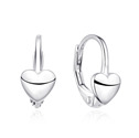 Stříbrné náušnice srdíčka