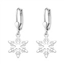 Stříbrné náušnice vločky