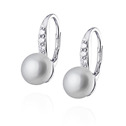 Stříbrné perlové náušnice s pravými perlami