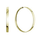 Stříbrné pozlacené náušnice kruhy 43mm