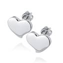 Stříbrné šroubovací náušnice srdce