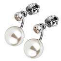 Stříbrné šroubovací zanáušnice s perličkami