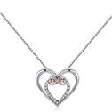 Stříbrný náhrdelník - srdce