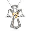 Stříbrný náhrdelník andílek