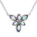 Stříbrný náhrdelník kytička s Crystals from Swarovski® Paradise Shine