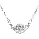 Stříbrný náhrdelník kytička s kamínky Crystals from Swarovski®
