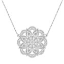 Stříbrný náhrdelník mandala