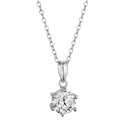 Stříbrný náhrdelník MIA moissanite