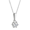 Stříbrný náhrdelník MIA moissanite