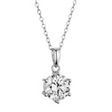 Stříbrný náhrdelník MIA moissanite