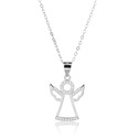 Střibrný náhrdelník s andělem