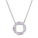 Stříbrný náhrdelník s Crystals from Swarovski® Violet