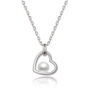 Střibrný náhrdelník s perlou