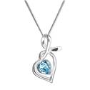 Stříbrný náhrdelník se Swarovski krystalem