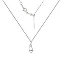 Stříbrný náhrdelník se swarovski krystalem