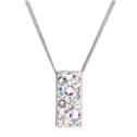 Stříbrný náhrdelník se Swarovski krystaly, AB