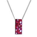 Stříbrný náhrdelník se Swarovski krystaly, Cherry