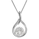 Stříbrný náhrdelník se Swarovski krystaly kapka 