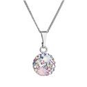 Stříbrný náhrdelník se Swarovski krystaly, Magic Rose