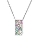 Stříbrný náhrdelník se Swarovski krystaly, Sakura