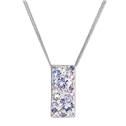 Stříbrný náhrdelník se Swarovski krystaly, Violet
