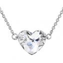 Stříbrný náhrdelník srdce Crystals from Swarovski® Crystal
