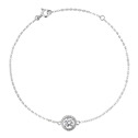 Stříbrný náramek AURORA moissanite