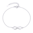 Stříbrný náramek nekonečno