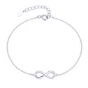 Stříbrný náramek nekonečno