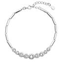 Stříbrný náramek s krystaly Crystals from Swarovski®