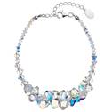 Stříbrný náramek s krystaly Crystals from Swarovski® AB