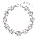 Stříbrný náramek s krystaly Crystals from Swarovski® AB