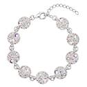 Stříbrný náramek s krystaly Crystals from Swarovski® AB