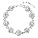 Stříbrný náramek s krystaly Crystals from Swarovski®, Crystal